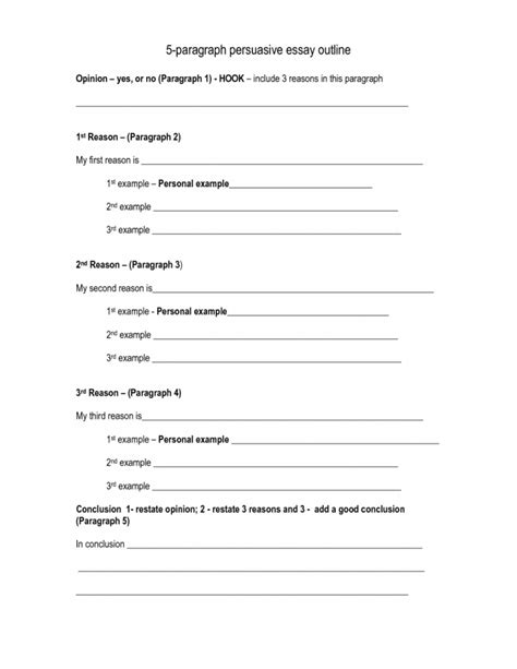 Introductory Paragraph Worksheets