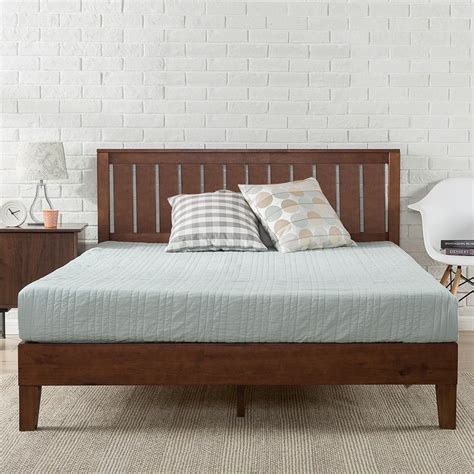 Zinus Deluxe Solid Wood Timber Bed Frame Simple Bed Designs Simple