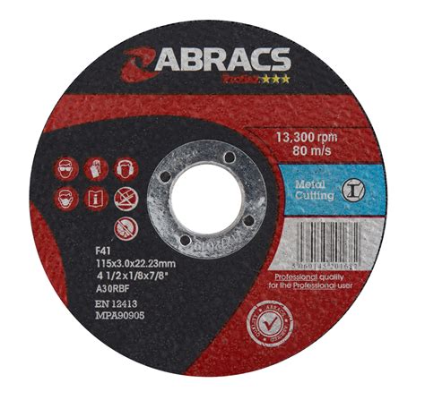 Portable Metal Cutting Abrasive Discs Flat Interfix