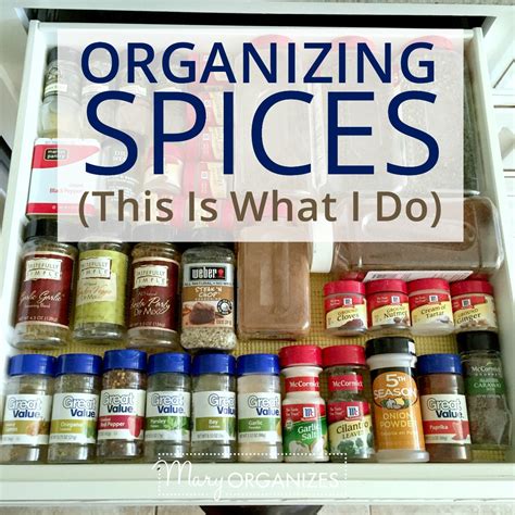 Organizing Spices This Is What I Do