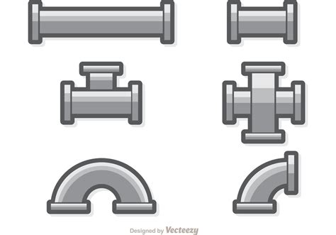 Sewer Pipe Set Vector 86876 Vector Art At Vecteezy