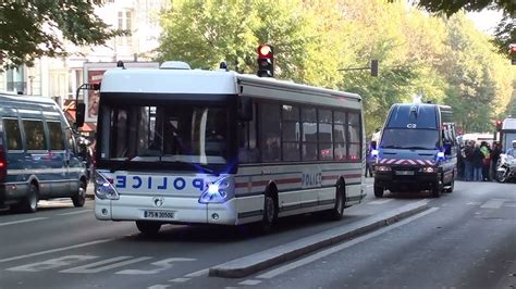 convoi transport d interpellés gendarmerie mobile police nationale paris youtube