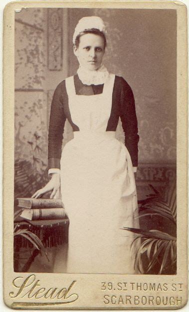 Scarbrough Maid Nurse 1880s Maid Servant Clothes History Photos