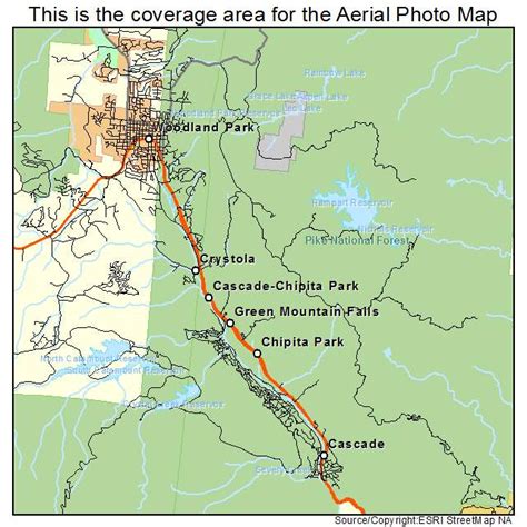 Chipita park road 10155, green mountain falls, co, 80809, united states of america Aerial Photography Map of Cascade Chipita Park, CO Colorado