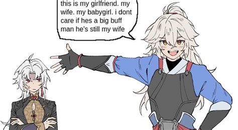 Honkai Star Rail I Dont Care If Hes A Big Buff Man Hes Still My Wife Know Your Meme