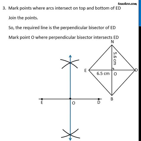 How To Construct A Rhombus Both Diagonals Given Teachoo