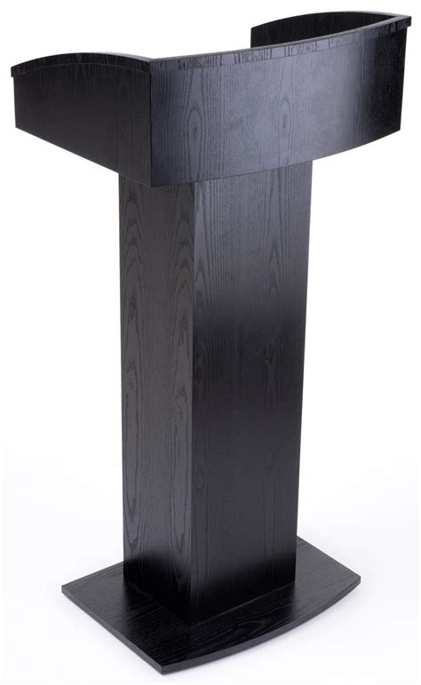 Old world, classic designs from ems & roosebeck. Black Wooden Lectern Stand | Podium for Floor w/ Pedastal ...