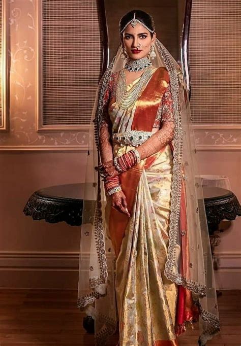 South Indian Wedding Saree Indian Bridal Sarees Indian Bridal Fashion