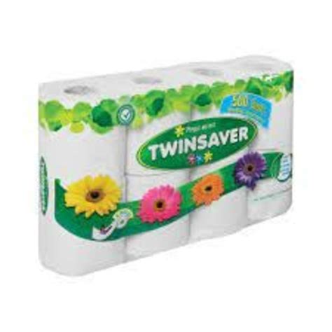 Twinsaver 1ply Toilet Paper 6x8 Rolls Agrimark