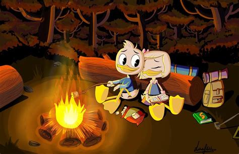 Ducktales Dewey X Webby Campfire Dream By Laefey On Deviantart