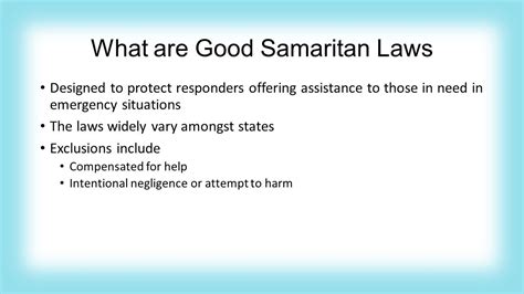 Need For A Federal Good Samaritan Law By Joseph J Cleary Ppt Download