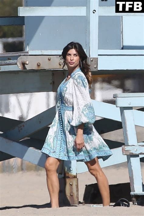 Elisabetta Canalis Undresses On The Beach During A Sexy Shoot In Santa