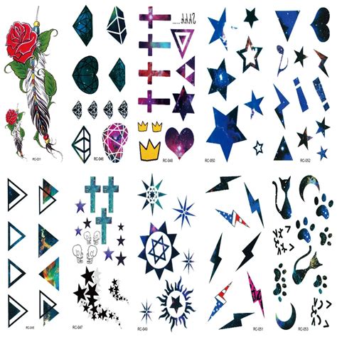 10 pcs tattoo sleeve 10 5x6cm sex products design fashion temporary tattoo stickers temporary