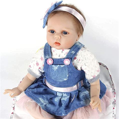 Ziyiui Realistic Reborn Dolls 22 Inch 55 Cm Soft Silicone Vinyl