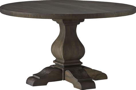 Rectangle, square and oval tables have a standard width of 36 inches. Trenton Brown Round Pedestal Dining Table from Standard ...