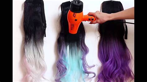 Heat Sensitive Thermochromic Magic Color Changing Hair Extensions