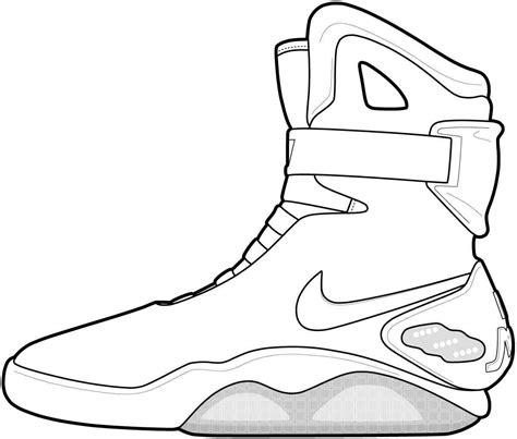 Coloring Pages Of Nike Shoes - Сoloring Pages For All Ages - Coloring Home