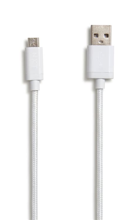 Nxt Technologies Technologies 4 Ft Usb A To Micro Usb Cable White