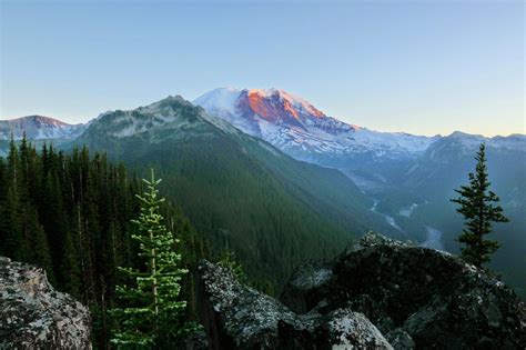 Mt Rainier At Sunset From The North Loop Trail Oc 2048x1365 R