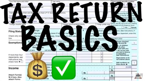 Tax Return Basics Single Filing Status No Dependents Form 1040