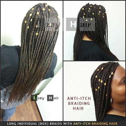 Goddess braids are a feminine and beautiful way for ethnic women to wear their hair. Long Individual (Box) Braids with Anti-Itch Braiding Hair