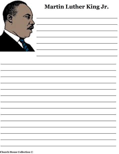 Church House Collection Blog Martin Luther King Jr Writing Paper