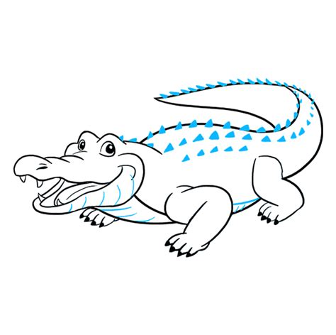 How To Draw An Alligator Really Easy Drawing Tutorial