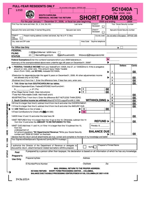 Printable Income Tax Forms