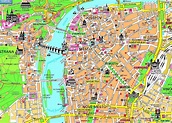 Карта Праги на русском языке с отелями и достопримечательностями