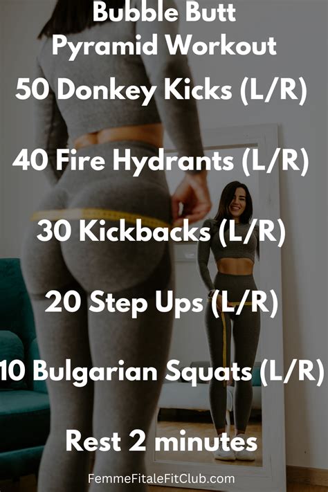 Femme Fitale Fit Club Blogbubble Butt Pyramid Workout Femme Fitale