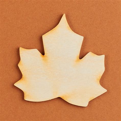 Unfinished Wood Maple Leaf Cutout Halloween And Fall Wood Cutouts
