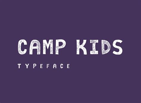 Camp Kids Comic Style Typeface
