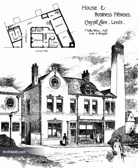 1888 house and business premises claypit lane leeds yorkshire archiseek irish architecture