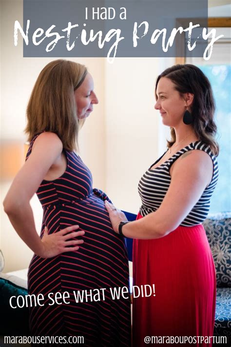 Two Pregnant Women Standing Next To Each Other With The Words I Had A