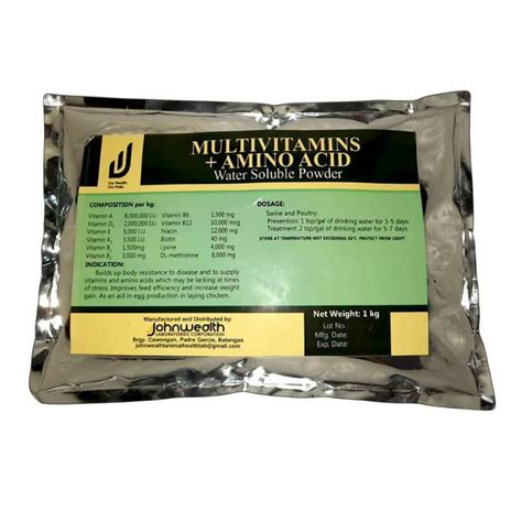 Multivitamins Amino Acid Water Soluble Powder 1kg Shopee Philippines