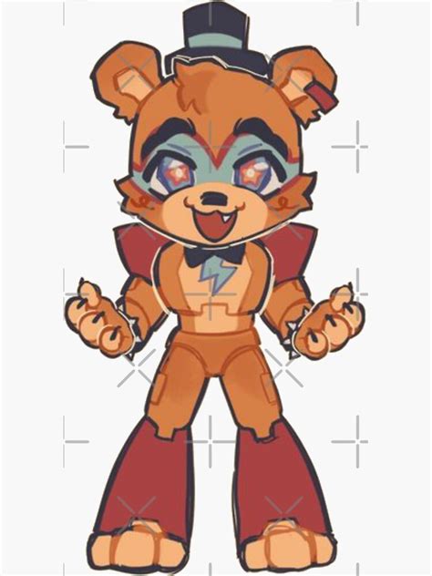 Fnaf Security Breach Freddy Chibi Sticker By Vinike Redbubble The