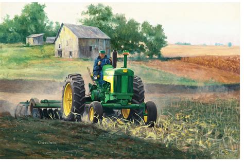 The Artwork Of Charles Freitag Tractors Old John Deere Tractors