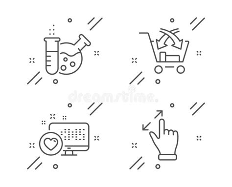 Touchscreen Gesture Icons. Hand Swipe, Slide Gesture, Multitasking. Classic Set. Vector Stock ...