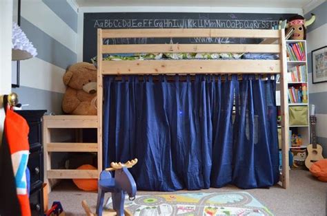Curtain With Images Diy Loft Bed Loft Bed Plans Diy Bunk Bed