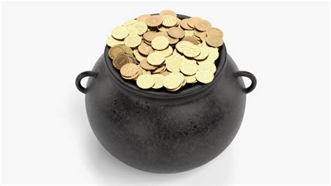 Pot Money 3d Model Turbosquid 1443851