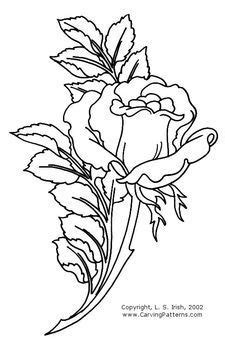 Free wood carving, pyrography, and craft step by step projects and line art patterns by lora s. Wood Carving Rose Pattern - Bing Images | Wood carving ...