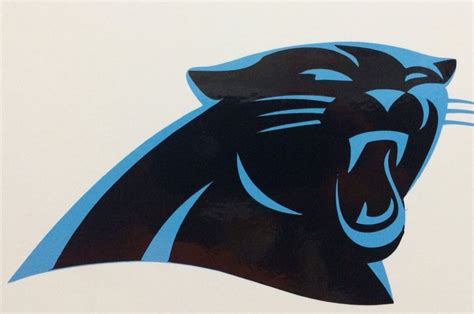 Carolina Panthers Decal 12 2 Color Vinyl Etsy