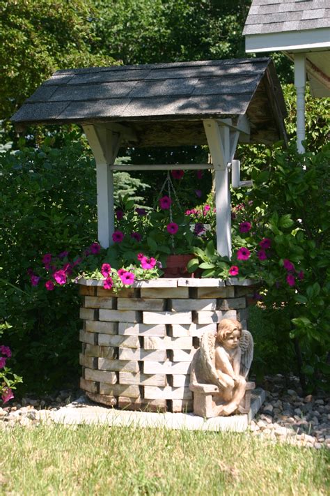 Wishing Well My Garden Pinterest A Well Wishing Well And Over The