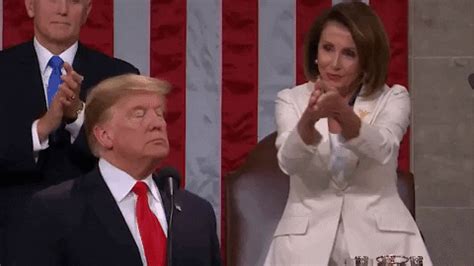 Trump Clapping Sarcastic State Of The Union Nancy Pelosi Pelosi