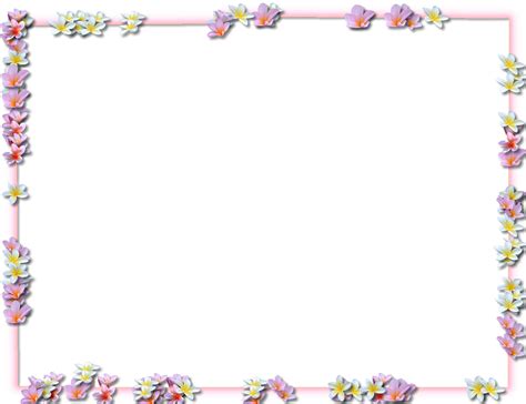 Collection Of Flowers Borders Png Pluspng