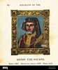 Ritratto di re Enrico il quarto, Enrico IV d'Inghilterra, nato nel 1367 ...