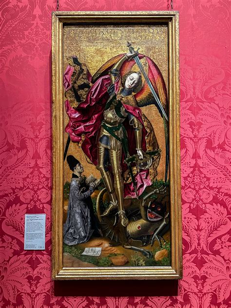 Bartolome Bermejo Saint Michael Triumphs Over The Devil David At