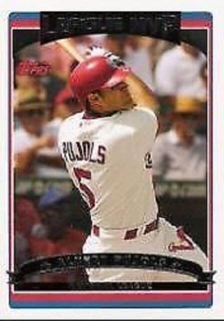 2006 Topps 263 Albert Pujols Mvp Baseball Card Ebay