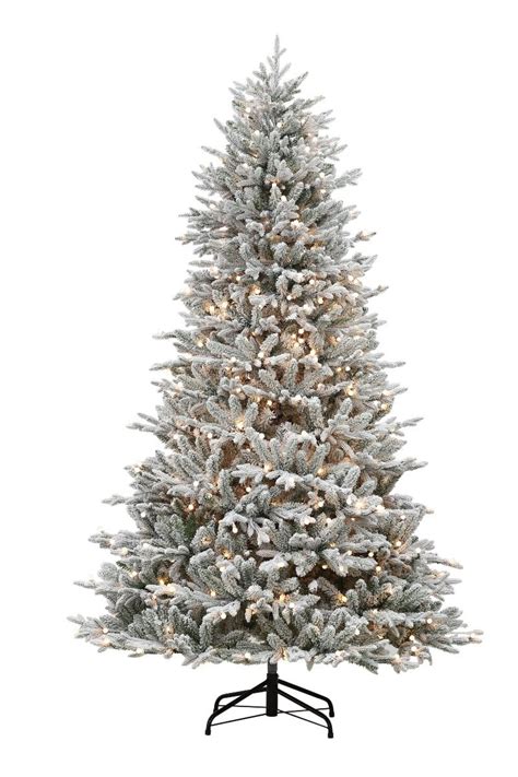 7ft Northern Fir Flocked Pre Lit Puleo Christmas Tree
