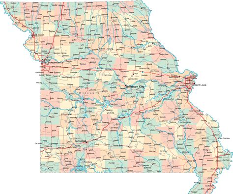 Missouri Map Discover The Show Me State